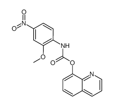 quinolin-8-yl (2-methoxy-4-nitrophenyl)carbamate Structure