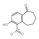 10-hydroxy-11-nitro-bicyclo[5.4.0]undeca-8,10,12-trien-6-one structure