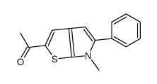 1-(6-methyl-5-phenylthieno[2,3-b]pyrrol-2-yl)ethanone结构式