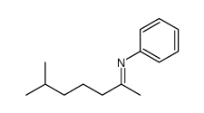 6-methyl-N-phenylheptan-2-imine结构式