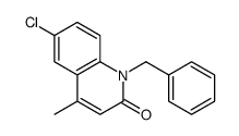 1-benzyl-6-chloro-4-methylquinolin-2-one Structure