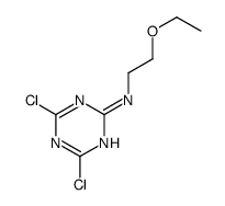 4,6-dichloro-N-(2-ethoxyethyl)-1,3,5-triazin-2-amine结构式