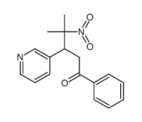 4-methyl-4-nitro-1-phenyl-3-pyridin-3-ylpentan-1-one结构式