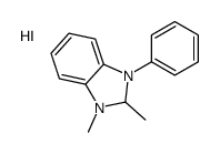 1,2-dimethyl-3-phenyl-1,2-dihydrobenzimidazol-1-ium,iodide Structure