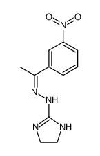 N-(4,5-Dihydro-1H-imidazol-2-yl)-N'-[1-(3-nitro-phenyl)-eth-(Z)-ylidene]-hydrazine结构式