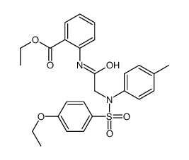 ethyl 2-[[2-(N-(4-ethoxyphenyl)sulfonyl-4-methylanilino)acetyl]amino]benzoate Structure