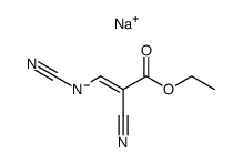 2-Cyan-3-cyanaminoacrylsaeureaethylester-Na-Salz结构式