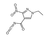 1-ethyl-3-nitropyrazole-4-carbonyl isocyanate Structure