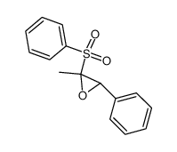 2-benzenesulfonyl-2-methyl-3-phenyl-oxirane Structure