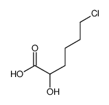 6-chloro-2-hydroxyhexanoic acid Structure