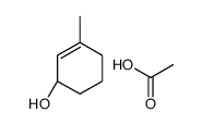 acetic acid,(1S)-3-methylcyclohex-2-en-1-ol结构式
