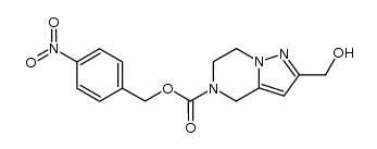 2-hydroxymethyl-6,7-dihydro-4H-pyrazolo[1,5-a]pyrazine-5-carboxylic acid 4-nitrobenzyl ester结构式