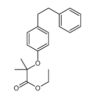 ethyl 2-methyl-2-[4-(2-phenylethyl)phenoxy]propanoate Structure
