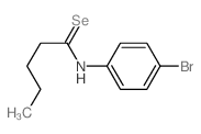 Pentaneselenoamide, N-(4-bromophenyl)- Structure