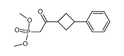 dimethyl 2-oxo-2-(3-phenylcyclobutyl)-ethylphosphonate Structure