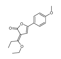 3-(1-ethoxypropylidene)-5-(4-methoxyphenyl)furan-2-one Structure