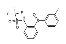 C,C,C-Trifluoro-N-[2-(toluene-3-sulfinyl)-phenyl]-methanesulfonamide Structure