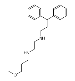 N'-(3,3-diphenylpropyl)-N-(3-methoxypropyl)ethane-1,2-diamine结构式