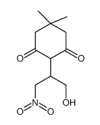 2-(1-hydroxy-3-nitropropan-2-yl)-5,5-dimethylcyclohexane-1,3-dione结构式