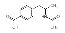 4-(2-acetamidopropyl)benzoic acid Structure