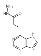 Acetic acid,2-(9H-purin-6-ylthio)-, hydrazide结构式