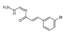 3-(3-bromophenyl)-N-(hydrazinylmethylidene)prop-2-enamide结构式