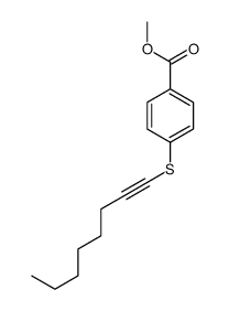 methyl 4-oct-1-ynylsulfanylbenzoate结构式