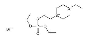 2-diethoxyphosphorylsulfanylethyl-ethyl-(2-ethylsulfanylethyl)sulfanium,bromide Structure