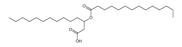 3-tetradecanoyloxytetradecanoic acid Structure