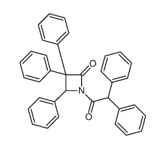 3,3,4-Triphenyl-1-(diphenylacetyl)azetidin-2-one结构式