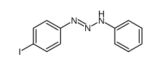 1-(4-iodo-phenyl)-3-phenyl-triazene结构式