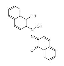 (2E)-2-[hydroxy-(1-hydroxynaphthalen-2-yl)hydrazinylidene]naphthalen-1-one Structure