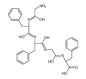 (2R)-2-[[2-[[(2R)-2-[[(2R)-2-[(2-aminoacetyl)amino]-3-phenylpropanoyl]amino]-3-phenylpropanoyl]amino]acetyl]amino]-3-phenylpropanoic acid Structure