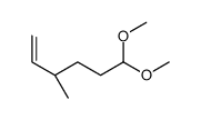 (3S)-6,6-dimethoxy-3-methylhex-1-ene Structure