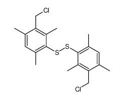 2-(chloromethyl)-4-[[3-(chloromethyl)-2,4,6-trimethylphenyl]disulfanyl]-1,3,5-trimethylbenzene Structure