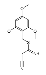 (2,4,6-trimethoxyphenyl)methyl 2-cyanoethanimidothioate结构式