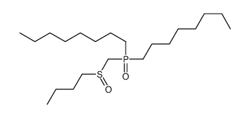 1-[butylsulfinylmethyl(octyl)phosphoryl]octane Structure