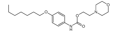 2-morpholin-4-ylethyl N-(4-heptoxyphenyl)carbamate Structure