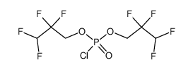 bis(2,2,3,3-tetrafluoropropyl) chlorophosphate结构式