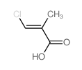 2-Propenoic acid,3-chloro-2-methyl-结构式