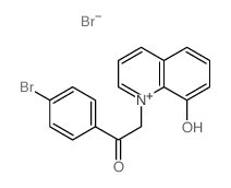 1-(4-bromophenyl)-2-(8-hydroxyquinolin-1-yl)ethanone structure