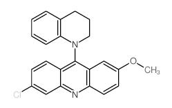 Acridine,6-chloro-9-(3,4-dihydro-1(2H)-quinolinyl)-2-methoxy-结构式