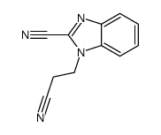 1H-Benzimidazole-1-propanenitrile,2-cyano-(9CI) Structure