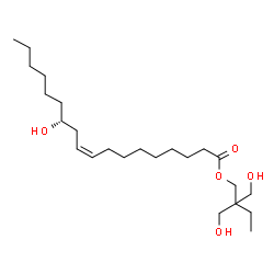 2,2-bis(hydroxymethyl)butyl (R)-12-hydroxyoleate structure