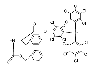 4-<oxy>tetradecachlorotriphenylmethyl radical Structure
