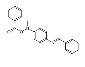 N-benzoyloxy-3'-methyl-4-methylaminoazobenzene Structure