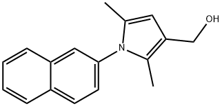 1h-pyrrole-3-methanol, 2,5-dimethyl-1-(2-naphthalenyl)-结构式