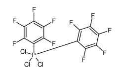 Trichlorobis(pentafluorophenyl)phosphorane结构式