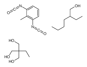 1,3-diisocyanato-2-methylbenzene,2-ethylhexan-1-ol,2-ethyl-2-(hydroxymethyl)propane-1,3-diol Structure