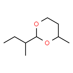 4-methyl-2-(1-methylpropyl)-1,3-dioxane结构式